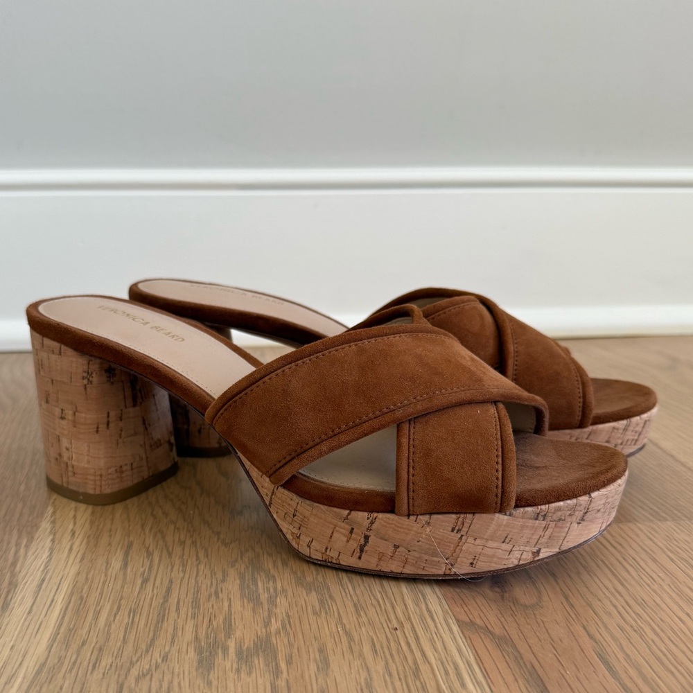 Veronica Beard Cork Heel Platforms. Size 9 NWOT
